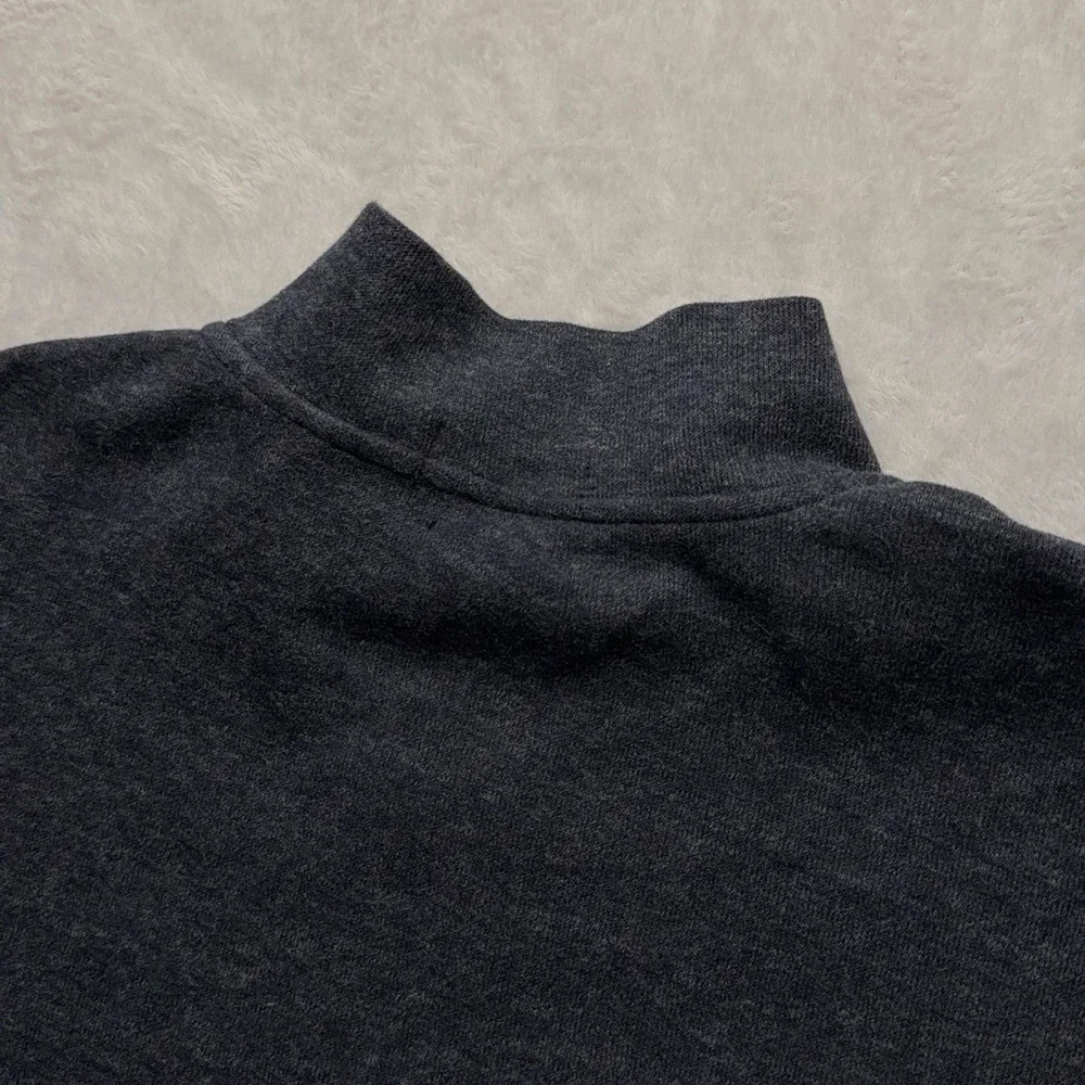 Polo Ralph Lauren 1/4 Zip Men's 2XB Estate Rib Grey Pullover Sweater Jacket Knit